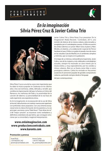 En la imaginación Sílvia Pérez Cruz & Javier Colina Trio