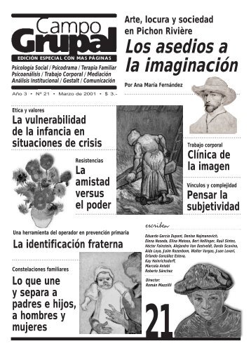 Los asedios a la imaginación - Escuela de Psicología Social de ...