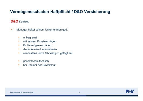 Vermögensschaden-Haftpflicht D&O Versicherung - Funk Gruppe