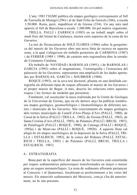 GEOLOGIA DEL MASSÍS DE LES GAVARRES