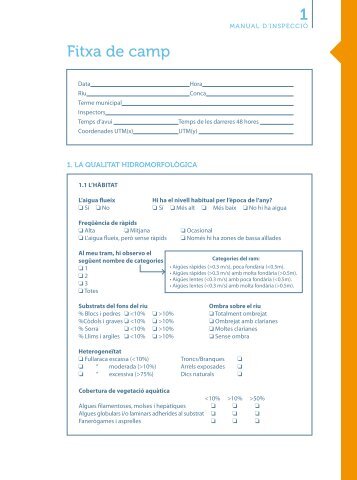 1 Fitxa de camp - Projecte Rius