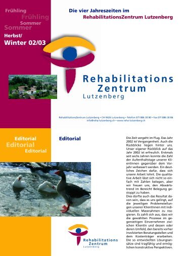 Vier Jahreszeiten - RehabilitationsZentrum Lutzenberg