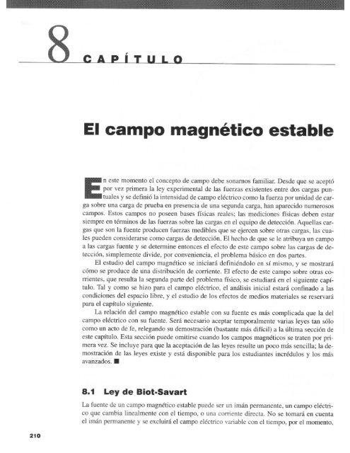 El Campo Magnético Estable.