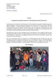 Bericht lesen - Kreisgymnasium Bad Krozingen