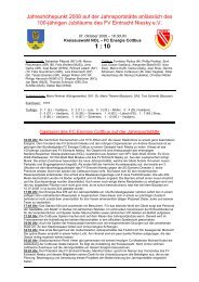 1 : 10 - FV Eintracht Niesky