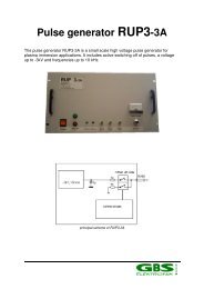 Pulse generator RUP3-3A - GBS Elektronik GmbH
