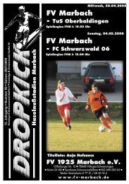FV Marbach FV Marbach - FV 1925 Marbach e.V.