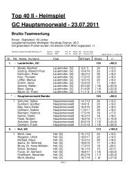 PC CADDIE - Golfclubs Hauptsmoorwald Bamberg