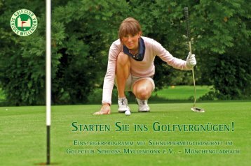 Angebot - Golfclub Schloss Myllendonk eV