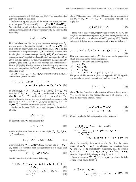 Capacity-Equivocation Region of the Gaussian MIMO Wiretap ...
