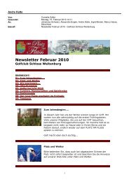 Newsletter Februar 2010 - Golfclub Schloss Weitenburg AG