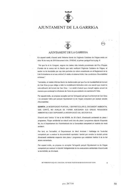 ACTA DE LA SESSIÓ ORDINÀRIA DEL PLE DE L'AJUNTAMENT ...