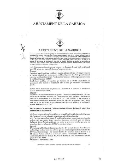 ACTA DE LA SESSIÓ ORDINÀRIA DEL PLE DE L'AJUNTAMENT ...