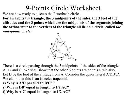 Advanced Euclidean Geometry