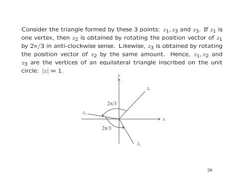 1. Complex numbers A complex number z is defined as an ordered ...