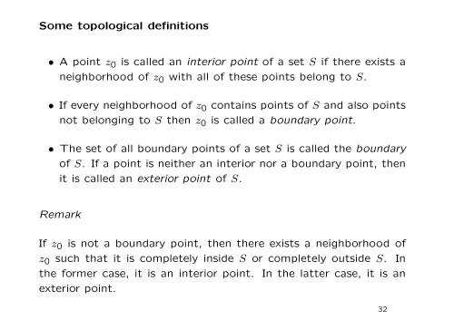 1. Complex numbers A complex number z is defined as an ordered ...