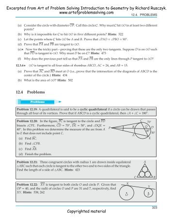 Excerpted from Art of Problem Solving Introduction to Geometry