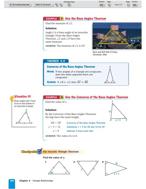 4.3 Isosceles and Equilateral Triangles