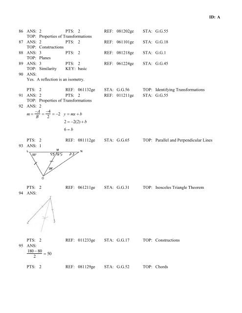 Geometry Regents at Random Worksheets - JMap