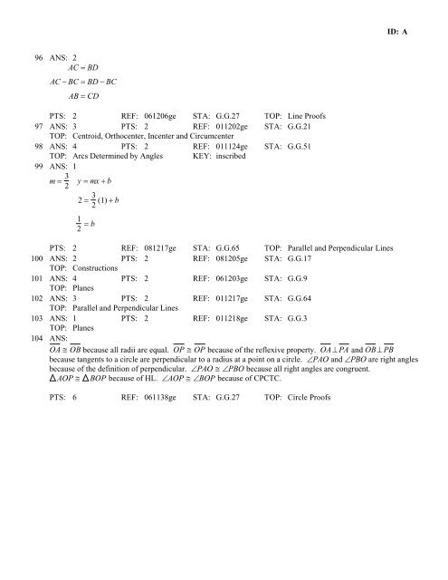 Geometry Regents at Random Worksheets - JMap