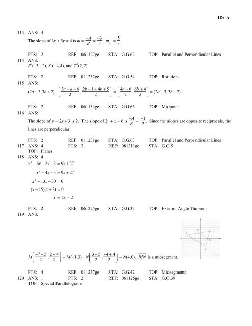 Geometry Regents at Random Worksheets - JMap