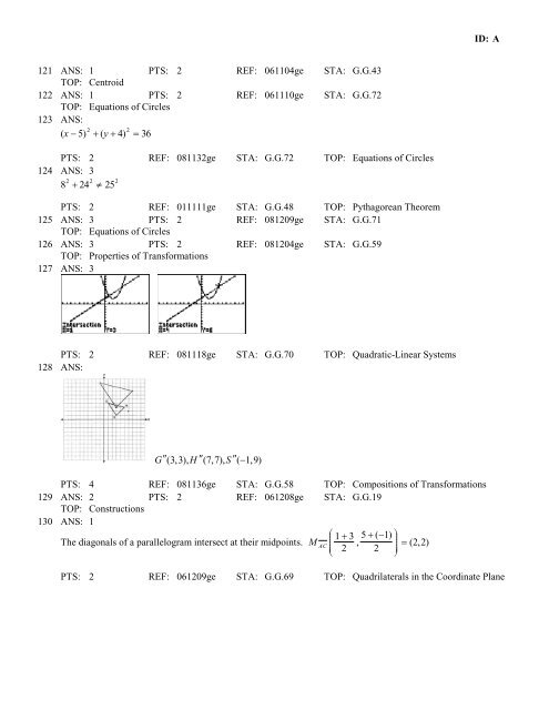 Geometry Regents at Random Worksheets - JMap