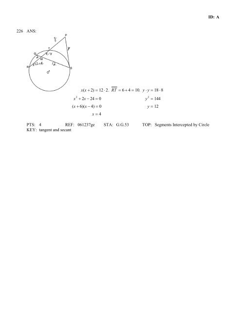 Geometry Regents at Random Worksheets - JMap