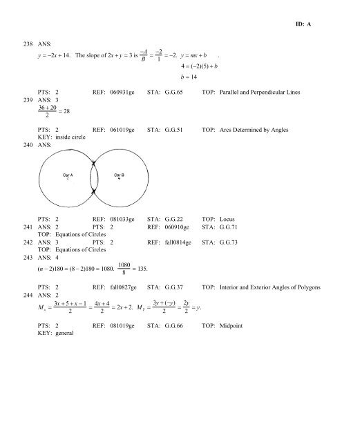 Geometry Regents at Random Worksheets - JMap