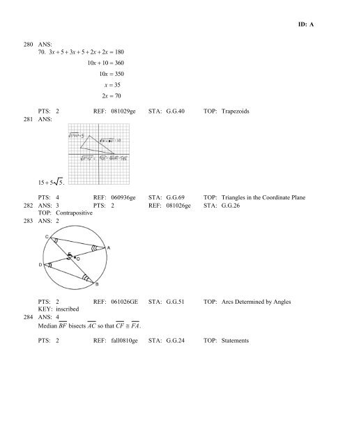 Geometry Regents at Random Worksheets - JMap