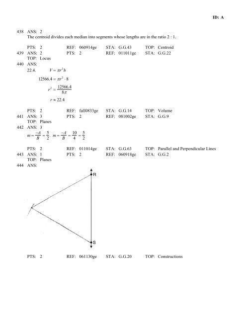 Geometry Regents at Random Worksheets - JMap