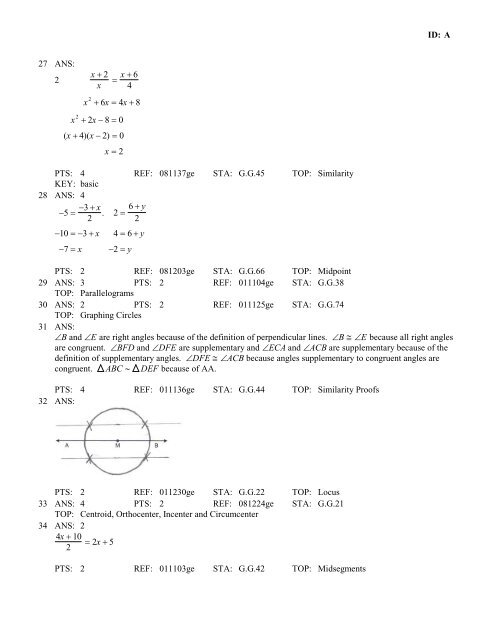 Geometry Regents at Random Worksheets - JMap