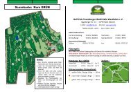 Scorekarte: Kurs GRÜN - im Golf Club Teutoburger Wald