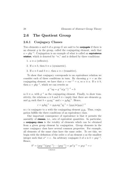 Chapter 2 Elements of Abstract Group Theory