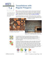 7.4 Tessellations with Regular Polygons