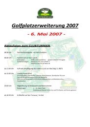 Golfplatzerweiterung 2007 - im Golf Club Teutoburger Wald