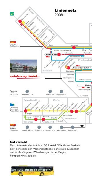 Ihre Ausflugslinie autobus.ag..liestal - TNW