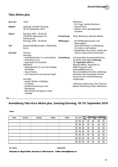 inform - TURNVERBAND Luzern, Ob- und Nidwalden