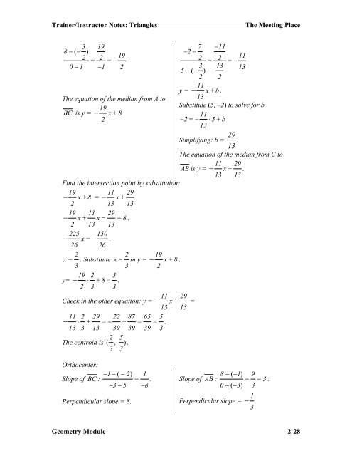 Unit 2 - Triangles Equilateral Triangles