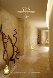 tratamientos spa • spa treatments - Gran Hotel Bahía del Duque
