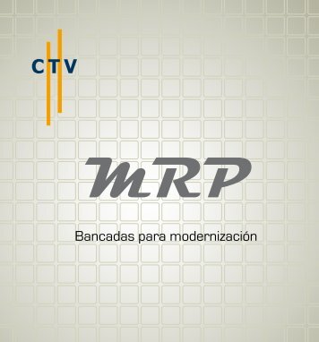 Bancadas para modernización MRP - Ctvlifts.com