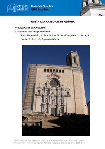 Visita a la Catedral de Girona | Dossier alumnes