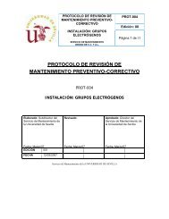 Grupo Electrógeno - Universidad de Sevilla