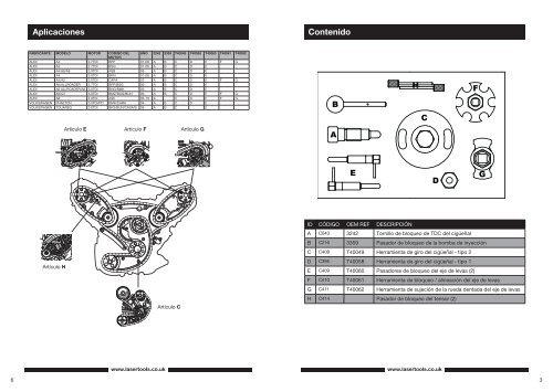 Kit de herramienta de sincronización del motor - Laser Tools