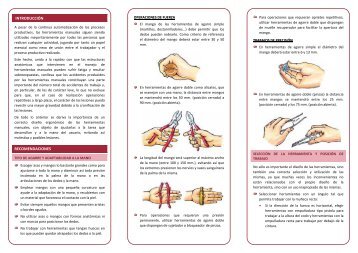 Ergonomía en el Manejo de Herramientas Manuales - Fremap