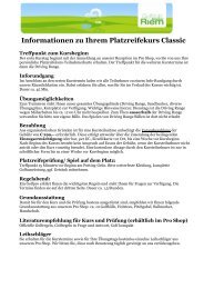 Platzreifekurs Classic Infoblatt 2010 - im Golfclub München-Riem