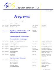 Programm - Gottlieb-Daimler-Gymnasium Stuttgart-Bad Cannstatt