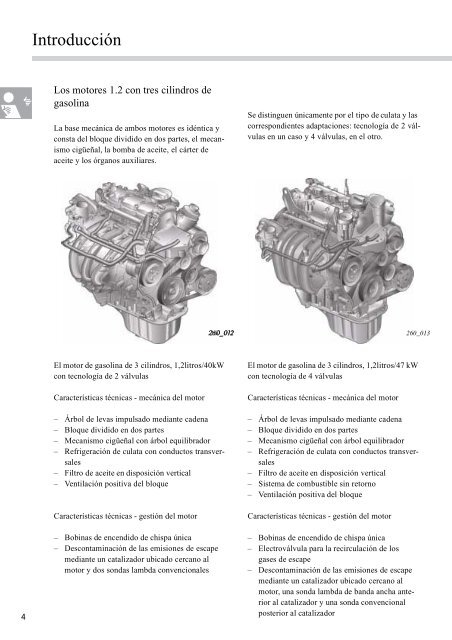 Los motores de gasolina 1.2 L con 3 cilindros - wikisanroque