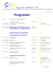Programm - Gottlieb-Daimler-Gymnasium Stuttgart-Bad Cannstatt