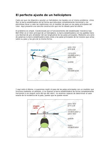 El perfecto ajuste de un helicóptero