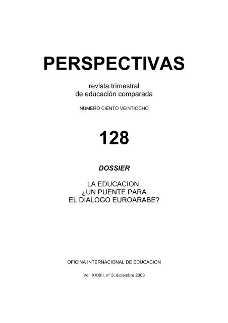 PERSPECTIVAS 128 - International Bureau of Education - Unesco